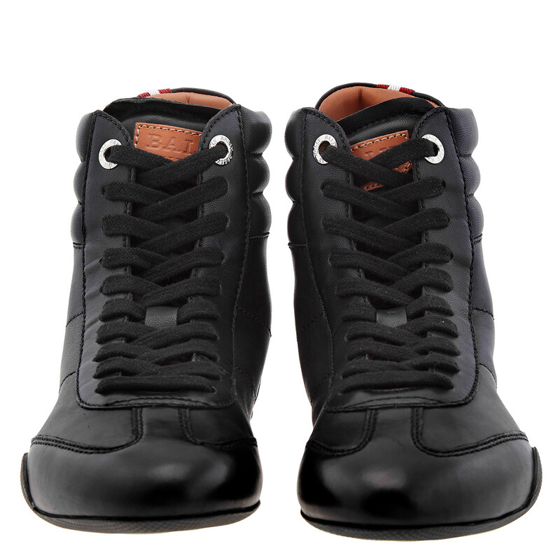 Bally Asha Leather High-Top Sneakers, Brand Size 37.5 ( US Size 7