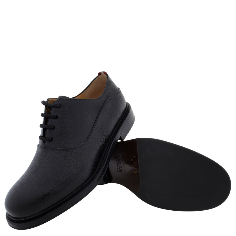 Bally Black Nilder Leather Oxford Shoes, Brand Size 6.5 ( US Size