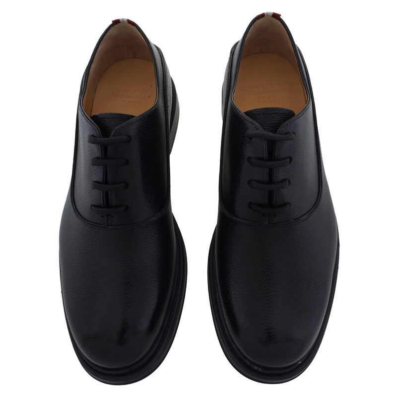 Bally Black Nilder Leather Oxford Shoes, Brand Size 6.5 ( US Size
