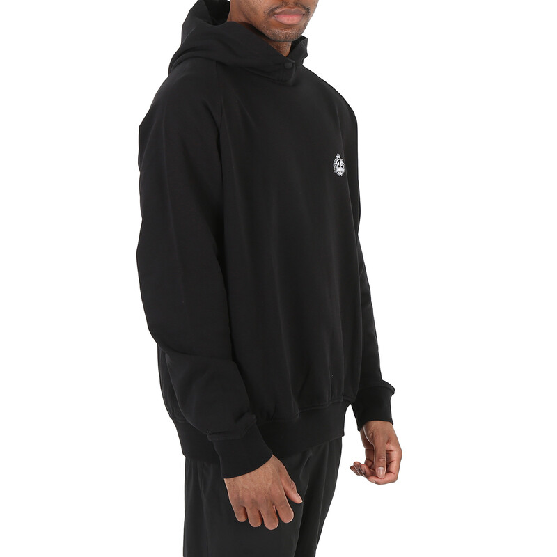 Bally Black St. Moritz Graphic Print Cotton Hoodie, Size X-Small