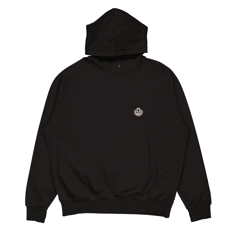 Bally Black St. Moritz Graphic Print Cotton Hoodie, Size X-Small