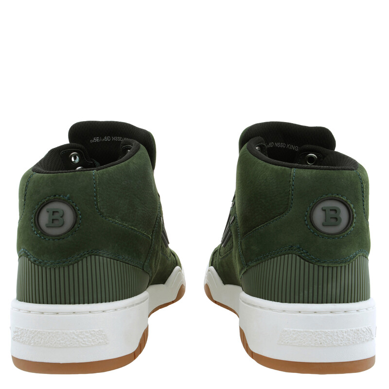 Bally Men\'s Olive Green Leather High-Top Boots HTF BALLY Boots -Fombo Tall Green Suede Leather Made In  main image 4