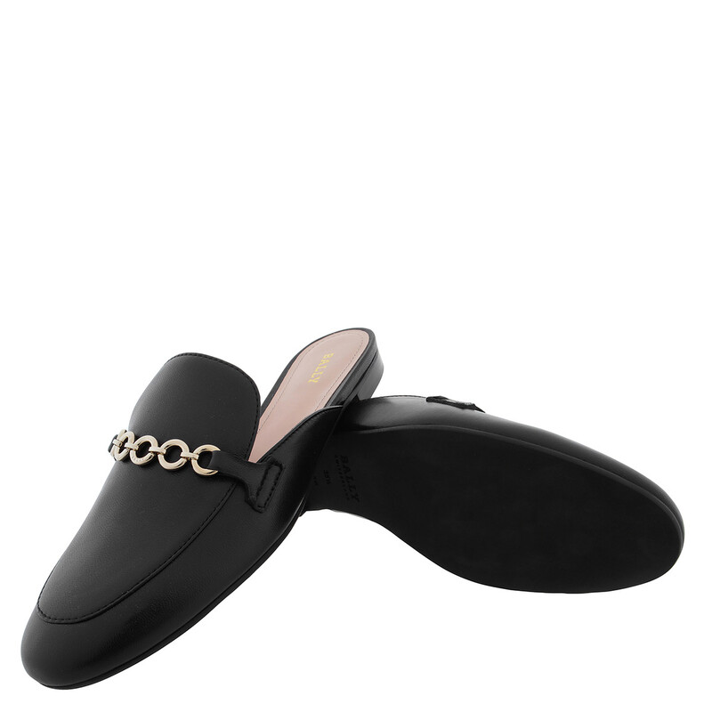 Bally Christiana Nappa Leather Slippers, Brand Size 35 ( US Size