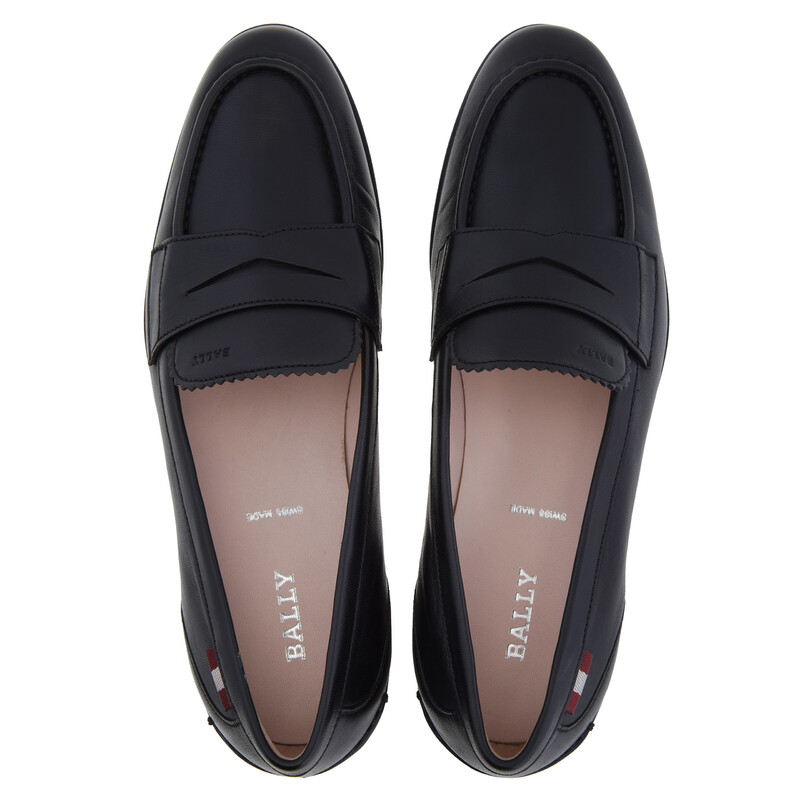 Bally Dielle Lambskin Penny Loafers, Brand Size 35 ( US Size 4.5