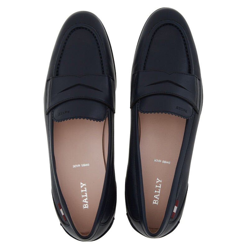 Bally Dielle Lambskin Penny Loafers, Brand Size 36.5 ( US Size 6