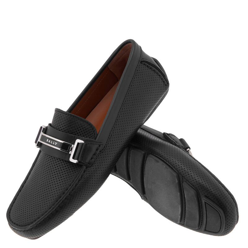 Bally Drulio Perforated Leather Penny Loafers 6211255
