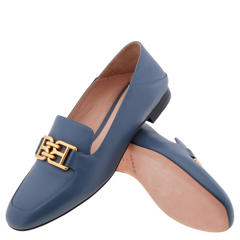 Bally Ellah Flat Leather Loafers, Brand Size 36 ( US Size 5.5
