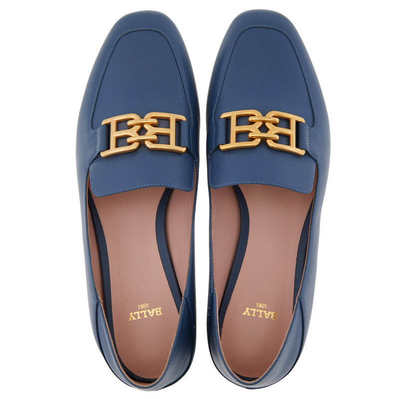 Bally Ellah Flat Leather Loafers, Brand Size 36 ( US Size 5.5