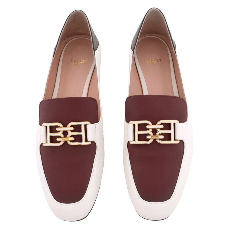 Bally Ellah Flat Leather Loafers, Brand Size 39 ( US Size 8.5
