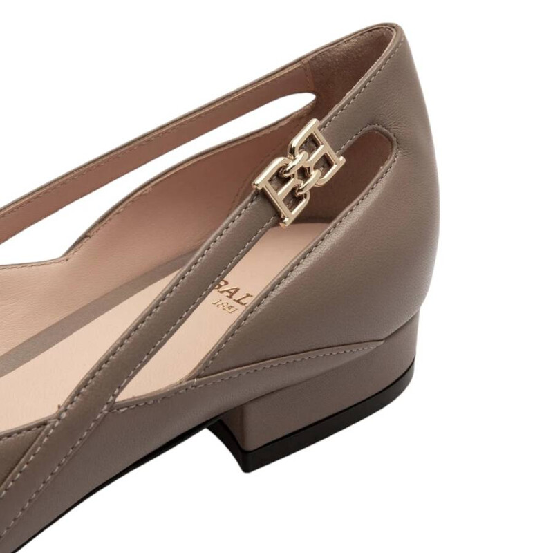 Bally Elsa Leather Ballerina Flats, Brand Size 35 ( US Size 4.5