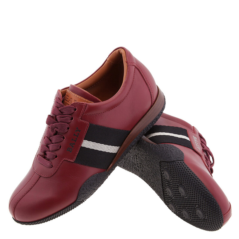 Bally Francisca Leather Low-Top Sneakers, Brand Size 35 ( US Size