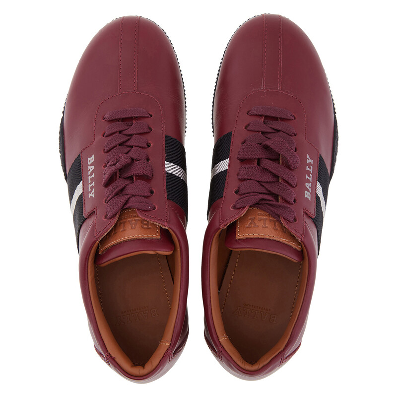 Bally Francisca Leather Low-Top Sneakers, Brand Size 35 ( US Size