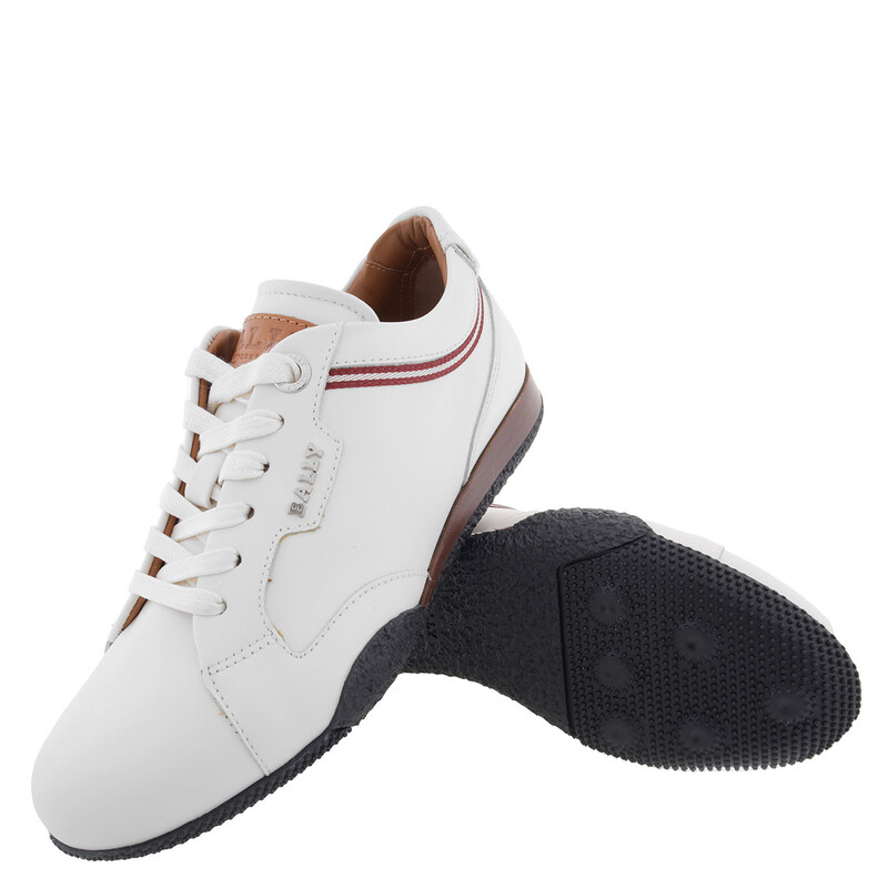 Bally Fridia Leather Low-Top Sneakers, Brand Size 35 ( US Size 4.5