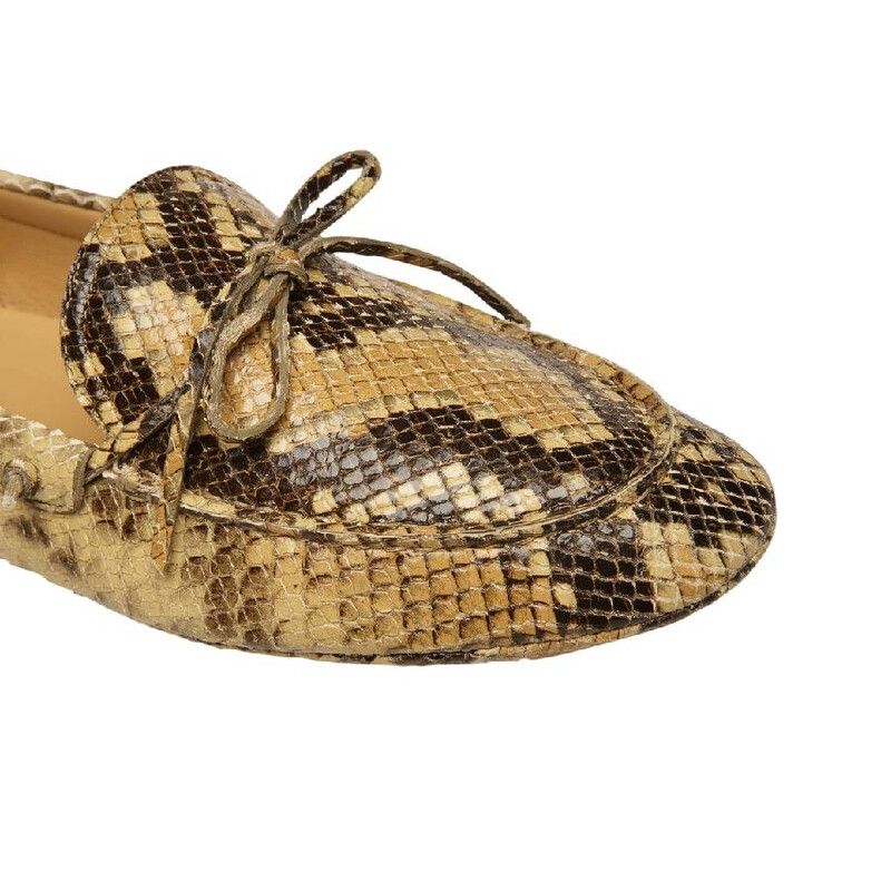 Bally Gaspar Python Printed Leather Loafers, Brand Size 43 ( US Size 10 ...