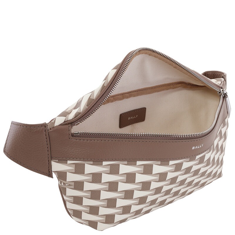 Bally Geometric Pattern Leather Belt Bag MAS01V-I8N0P