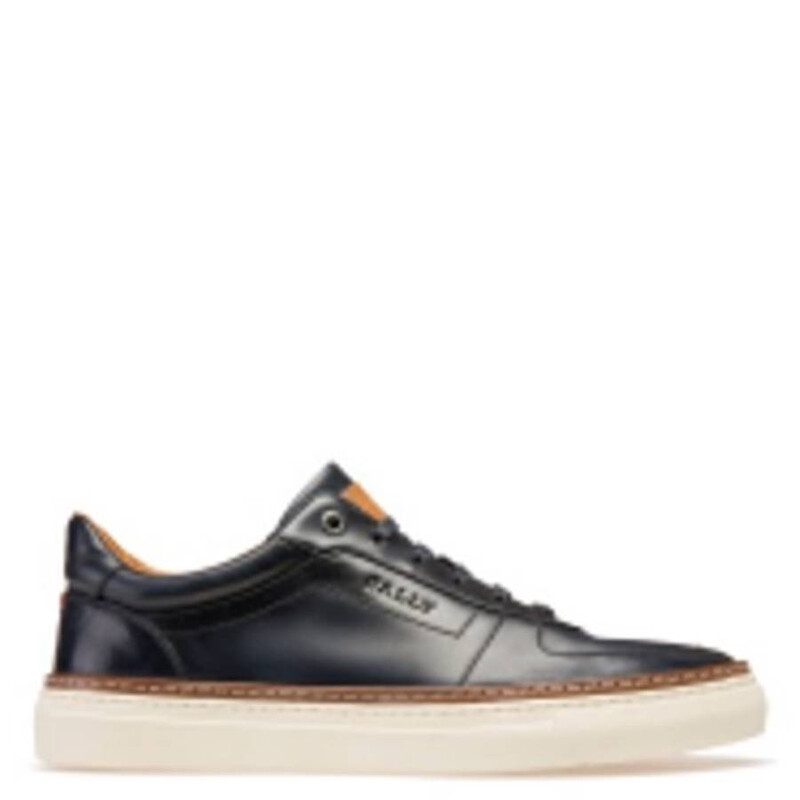 Bally Hens Brushed Leather Low-Top Sneakers, Brand Size 5 ( US