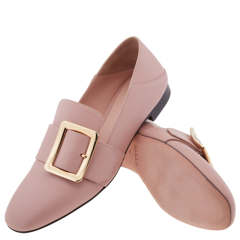Bally Janelle Calf Leather Slippers, Brand Size 37 ( US Size 6.5 