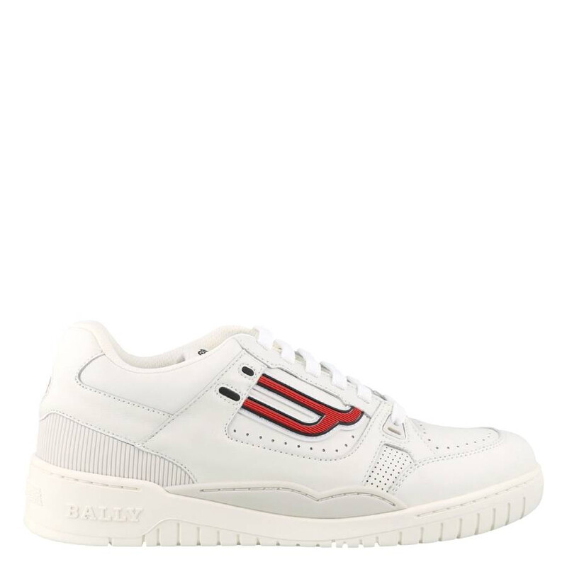 Bally Kuba-T Leather Low-Top Sneakers, Brand Size 6 ( US Size 7