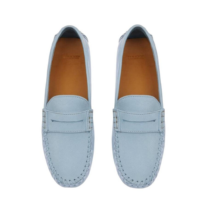 Bally Lamby Calf Nubuk Driving Shoes, Brand Size 40 ( US Size 9.5