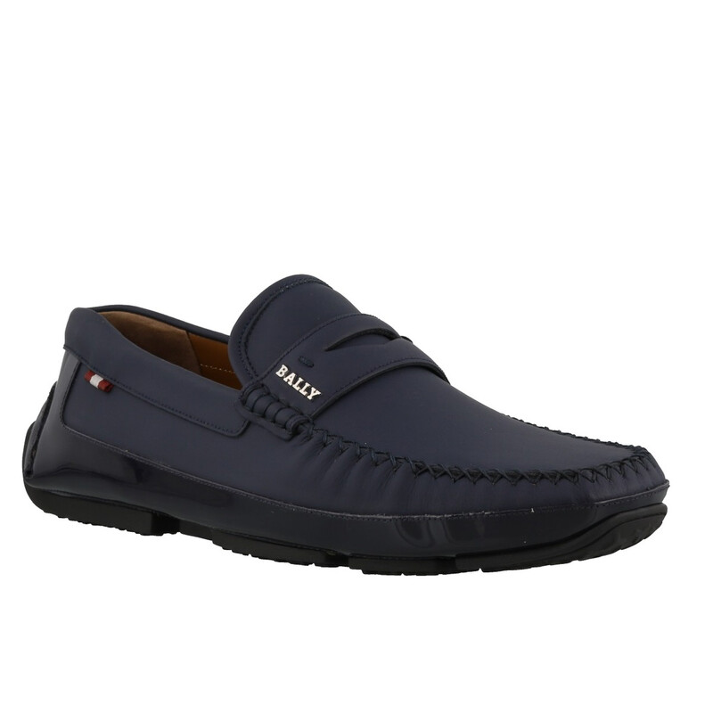 Bally Men's Ink Pintos Leather Loafers, Brand Size 6 (US Size 7