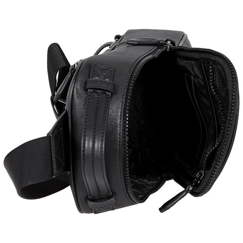Bally Men's Malikho Black Leather Sling Bag 6238773 7612506485750