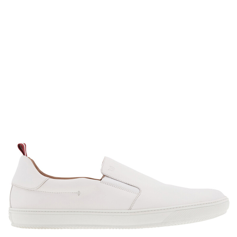 Bally Orniel White Leather Sneakers, Brand Size 5 ( US Size 6