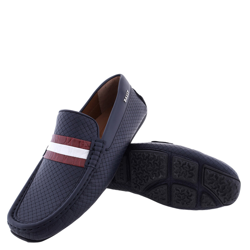 Bally Pacos Calf Embossed Drivers, Brand Size 5 ( US Size 6