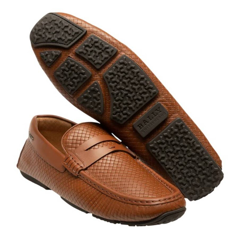 Bally Park Woven Leather Drivers, Brand Size 5.5 ( US Size 6.5