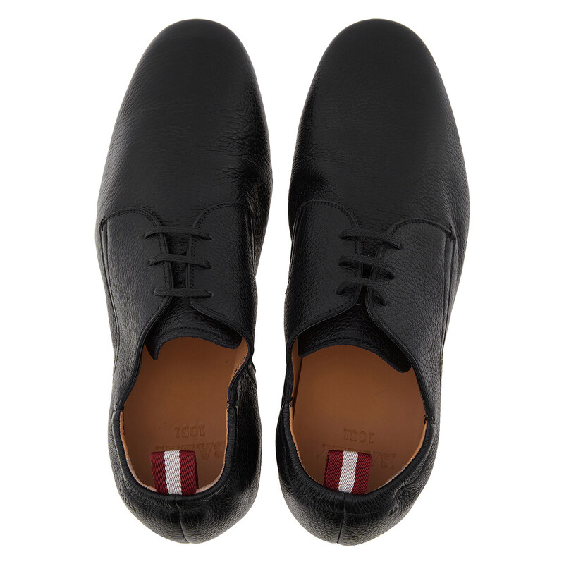 Bally Plume Pebbled Leather Derby Shoes, Brand Size 5 ( US Size 6