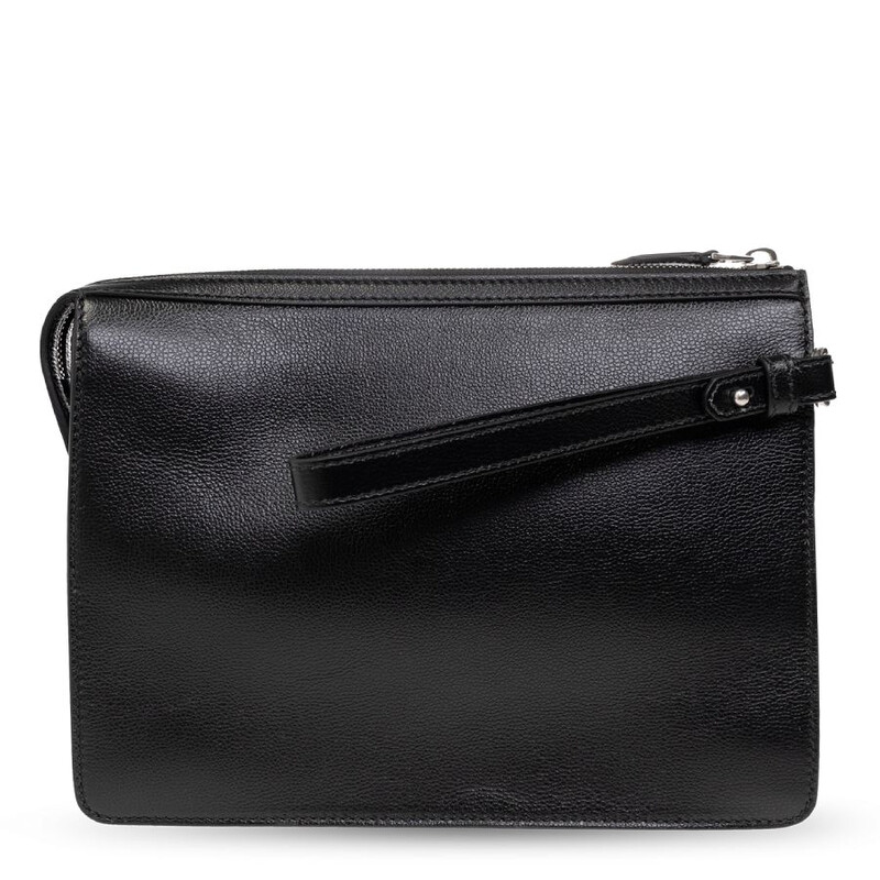Bally PM - Clutch In Black Leather MAM00L VT393-U901P