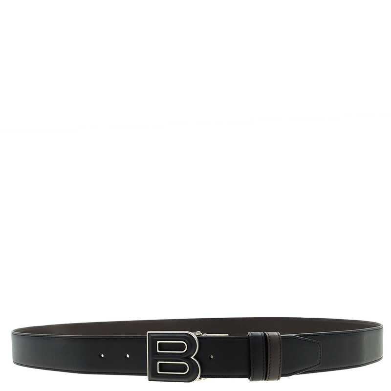 BALLY バリー B BUCKLE BELT Bバックルベルト 35 レザー GENUINE LEATHER 90/36 ユニセックス レッド×ダークブラウン Bally Men's B Buckle Adjustable & Reversible Leather Belt