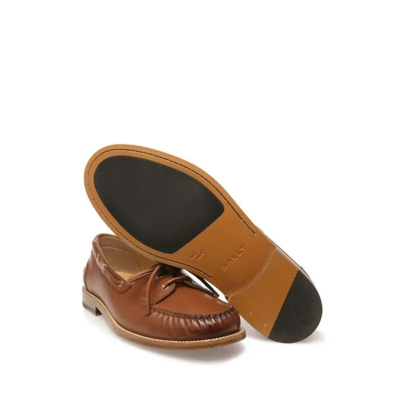 Bally Rimion Leather Boat Loafers, Brand Size 7 ( US Size 8 