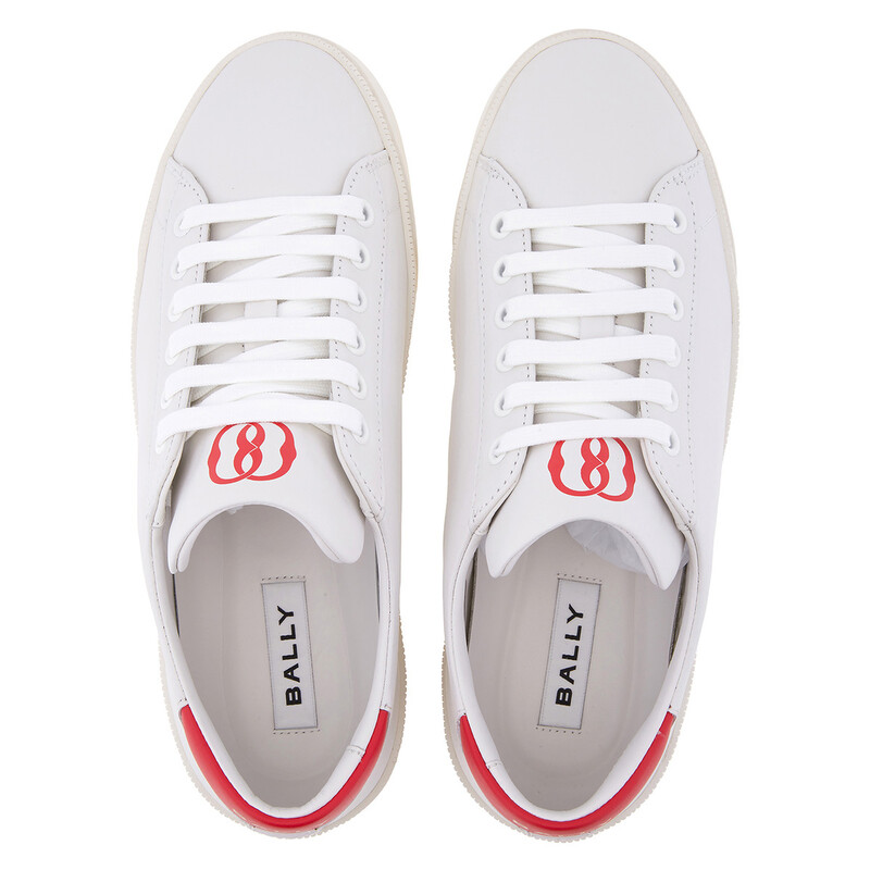 Bally Ryver Leather Low-Top Sneakers, Brand Size 36 ( US Size 5.5