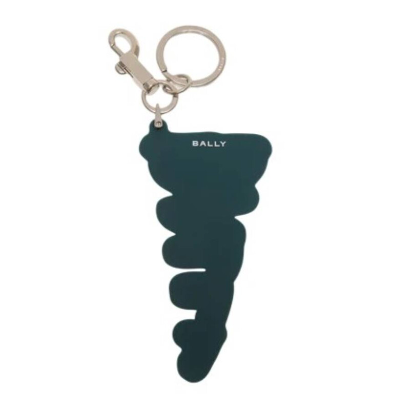 Bally Silicone and Metal Pennant Keyring 6306712 7613466085417