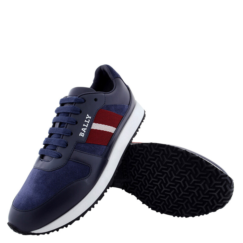 Bally Sprinter Leather Low-Top Sneakers, Brand Size 5 ( US Size 6
