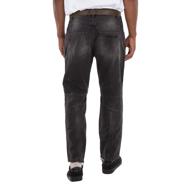 Balmain Biker Mid-Rise Denim Jeans, Waist Size 32
