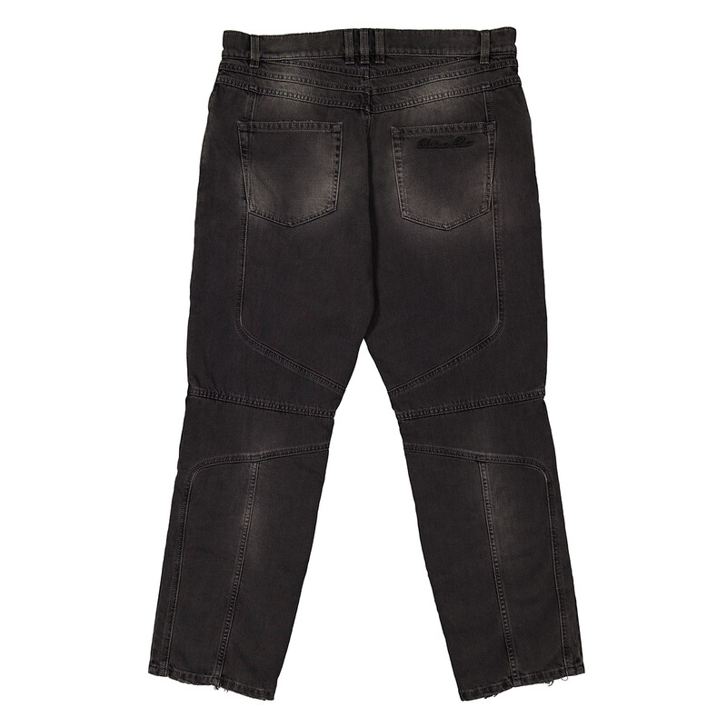Balmain Biker Mid-Rise Denim Jeans, Waist Size 32