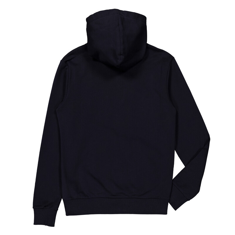 Balmain Flock Logo Zip Up Hoodie, Size Small XH1JX000BB04-EAB