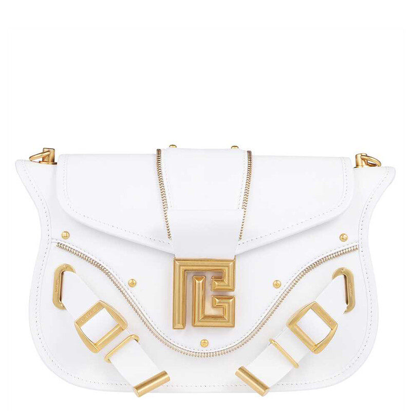 Balmain Leather Crossbody Bag YN0BK794LSLX_0FA - Handbags - Jomashop