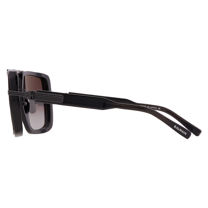 Balmain SOLDIER Grey Gradient Navigator Unisex Sunglasses BPS-160B