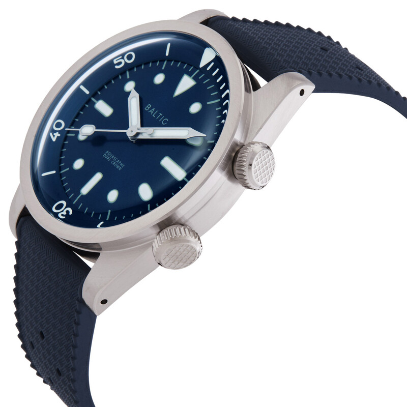 Baltic Aquascaphe Dual-Crown Automatic Blue Dial Men's Watch