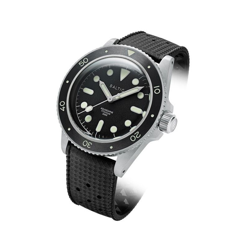 Baltic Aquascaphe Titanium Automatic Black Dial Men's Watch