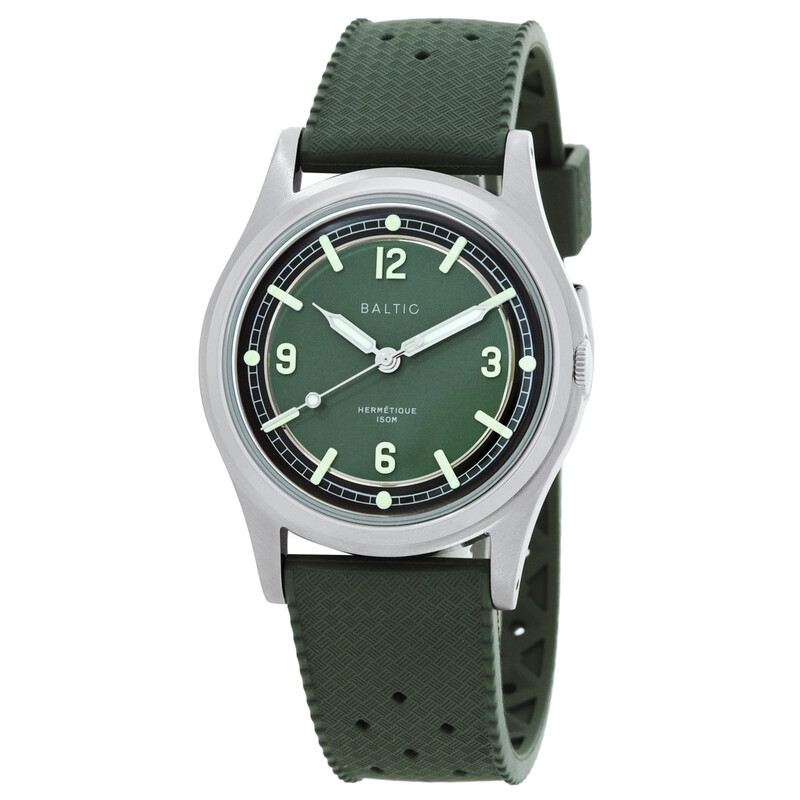 Baltic Hermetique Automatic Green Dial Men's Watch HERMGREEN