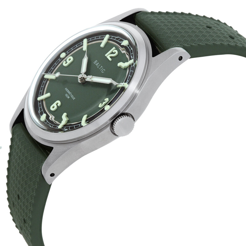 Baltic Hermetique Automatic Green Dial Men's Watch HERMGREEN