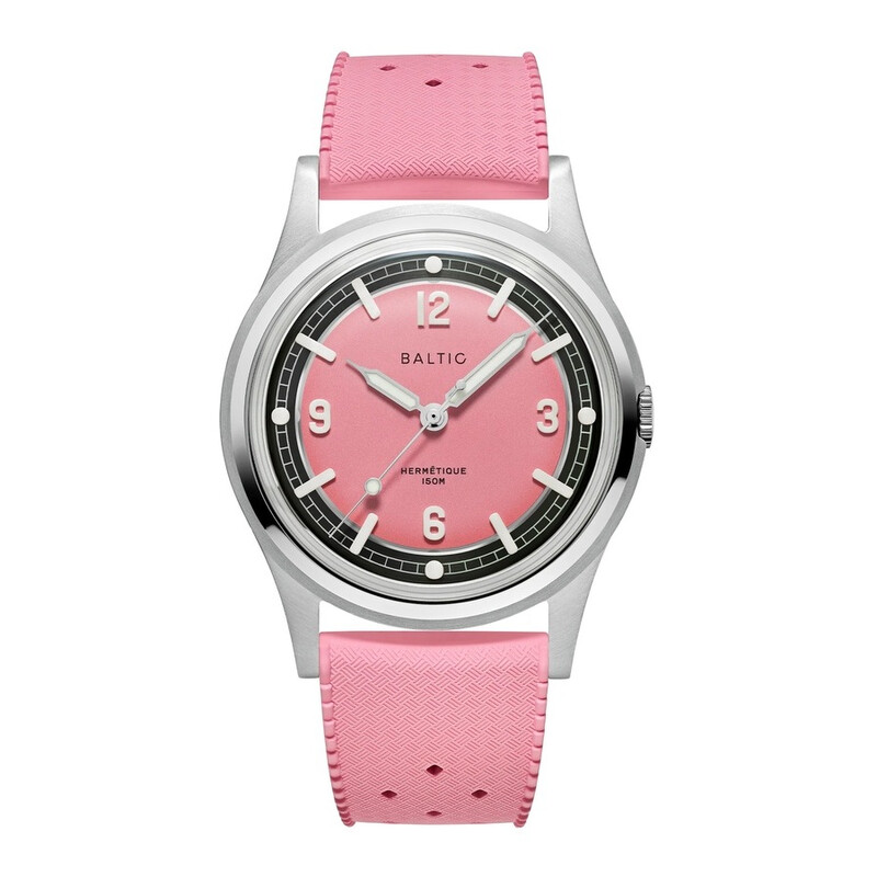 Baltic Hermetique Automatic Pink Dial Unisex Watch HermPink