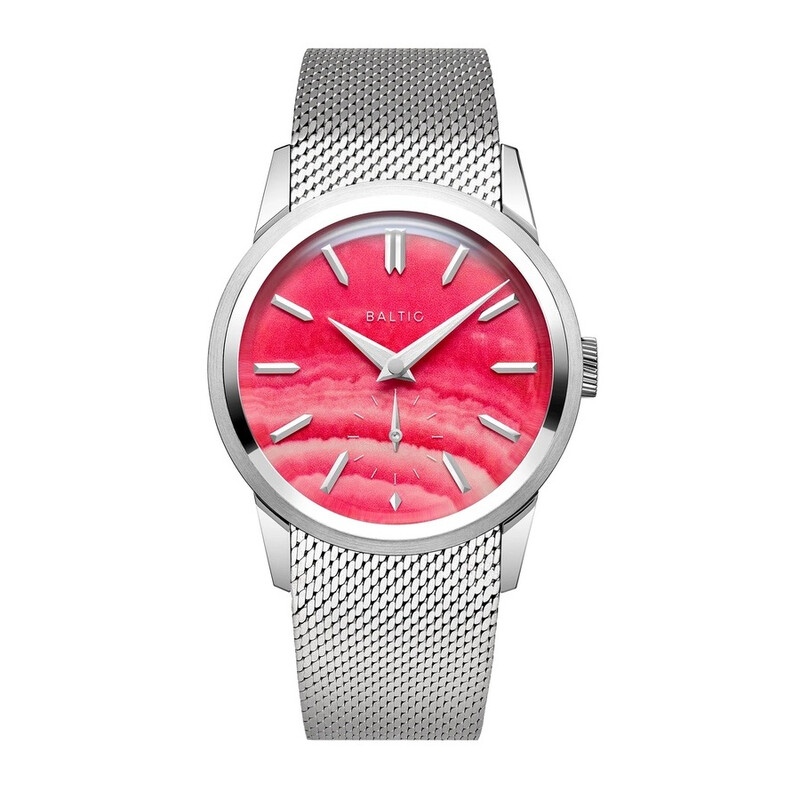 Baltic Prismic Stone Hand Wind Unisex Watch PrismPinkMesh