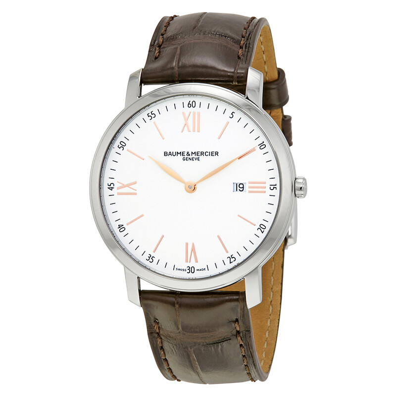 Baume et Mercier Baume and Mercier Classima White Dial Brown