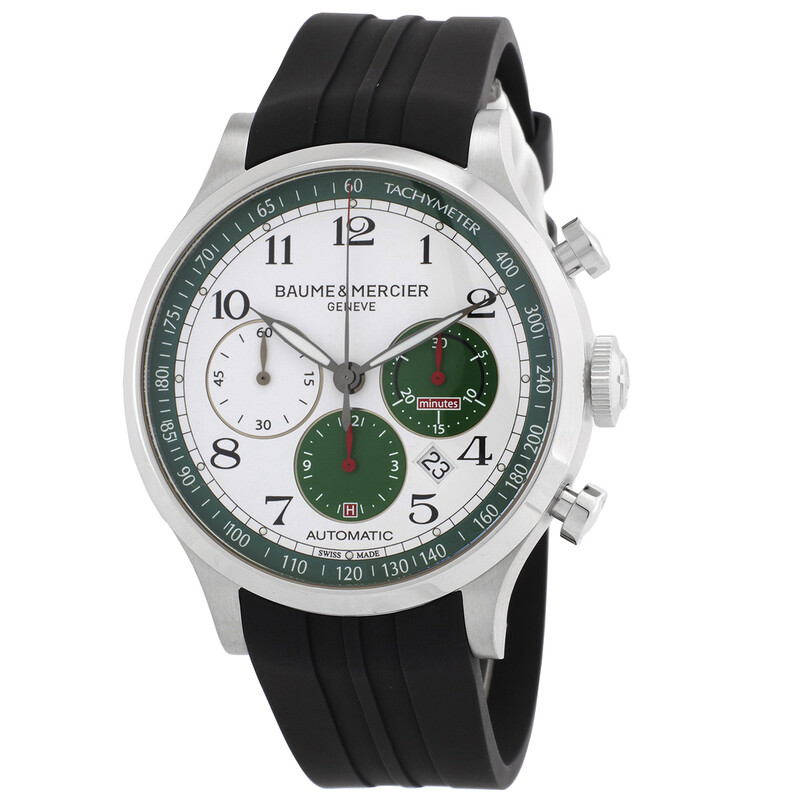 Baume et Mercier Capeland Chronograph Automatic White Dial Men's