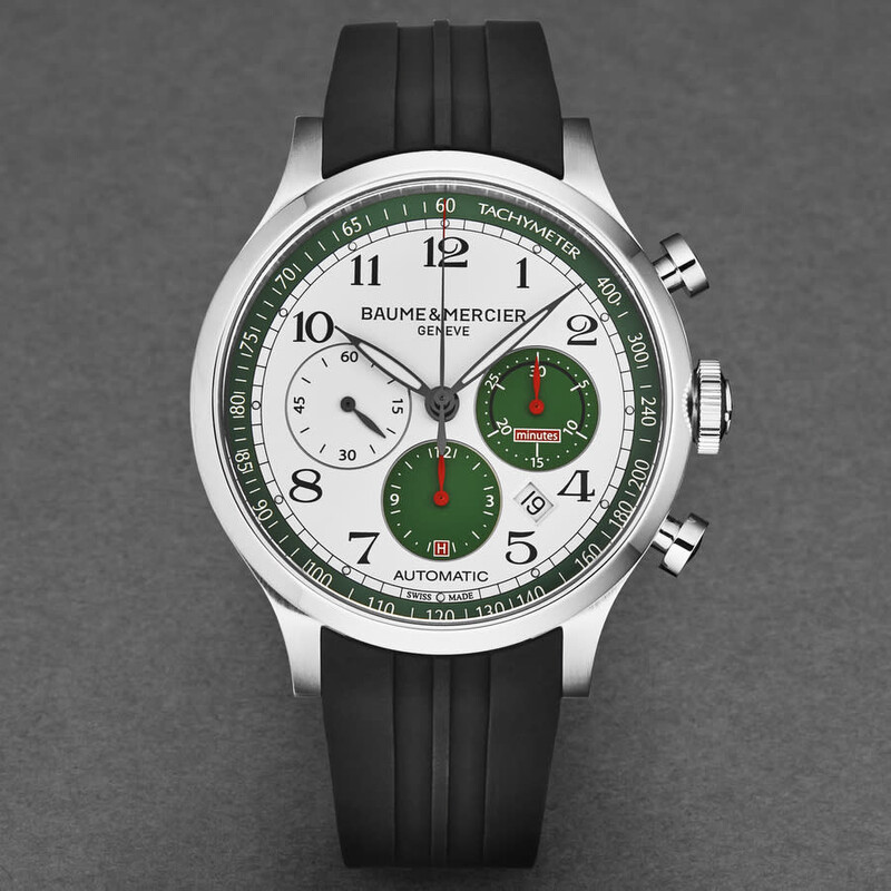 Baume et Mercier Capeland Chronograph Automatic White Dial Men's
