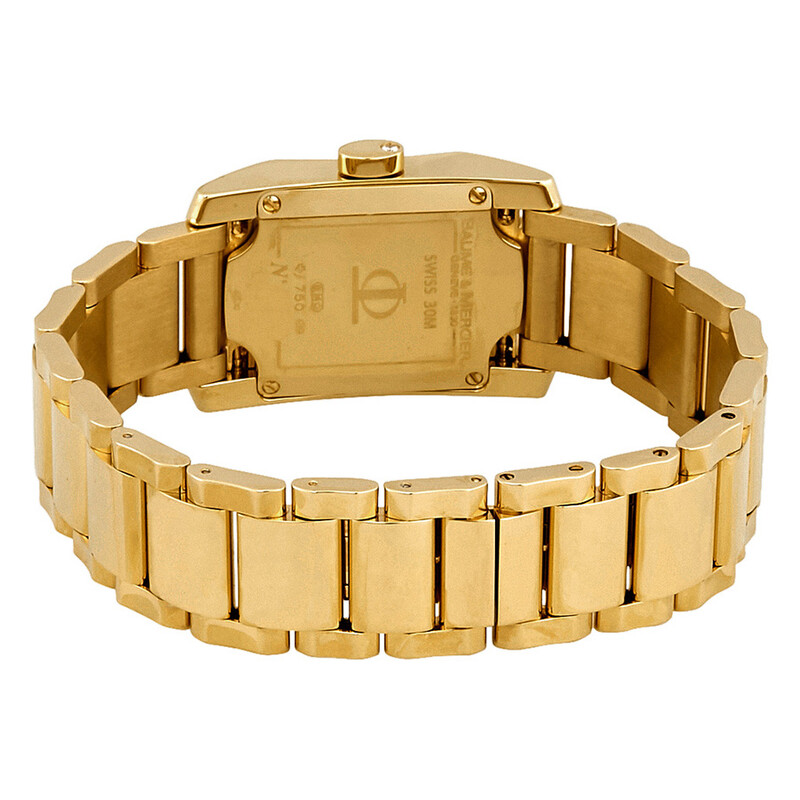 Baume et Mercier Diamant 18k Yellow Gold Diamond Ladies Watch
